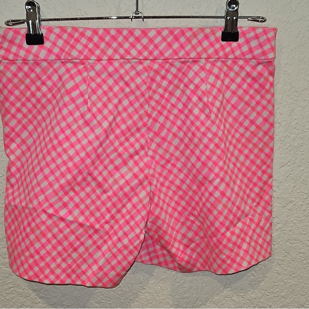 Pink Checkered Skirt